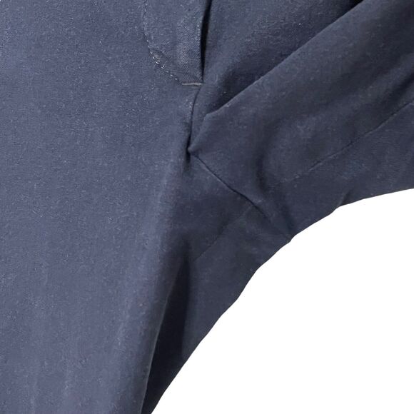 JOSEPH Cropped Trousers Women’s XS FR 34 Navy Gabardine Mid Rise Straight Leg - Picture 9 of 13